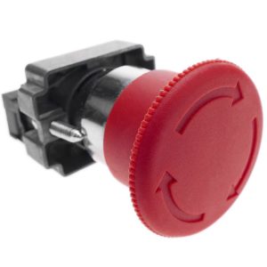 Emergency stop push button 22mm 1NC 400V 10A with locking mushroom 40mm